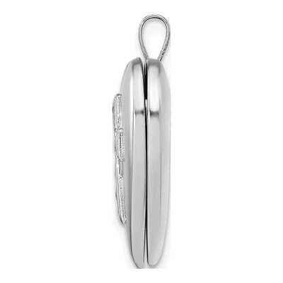 Sterling Silver Cross Heart Locket – view 2