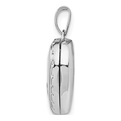 Sterling Silver Floral Heart Locket – view 2