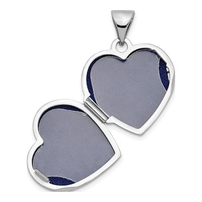 Sterling Silver Floral Heart Locket – view 4