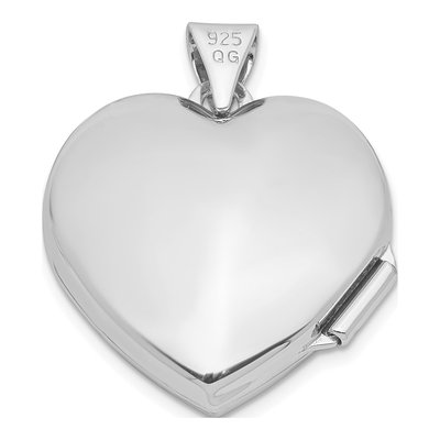 Sterling Silver Floral Heart Locket – view 3