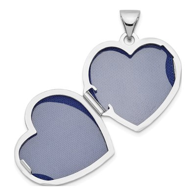 Sterling Silver Floral Heart Locket – view 4