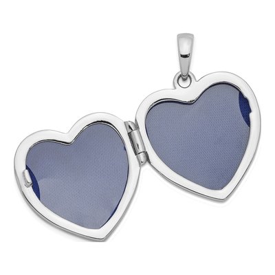 Sterling Silver CZ Heart Locket – view 4