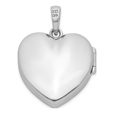 Sterling Silver CZ Heart Locket – view 5