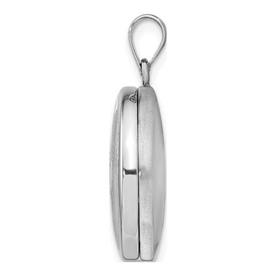 Sterling Silver Pawprint Round Locket – view 3