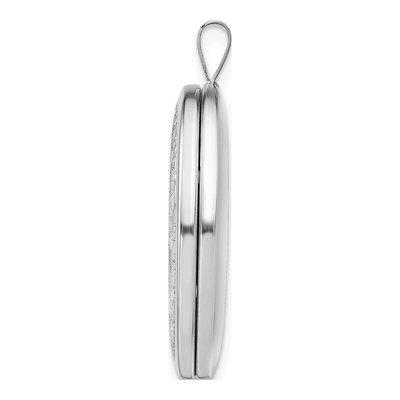 Sterling Silver Oval Tree Locket – view 3