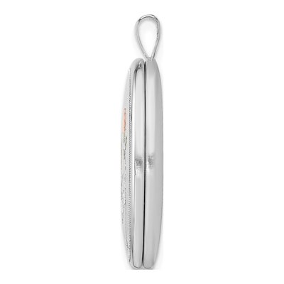 Sterling Silver Enameled Mom Oval Locket – view 3