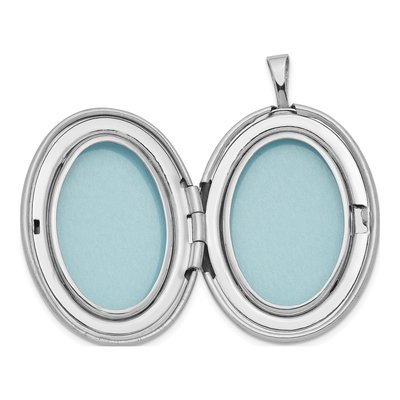 Sterling Silver Enameled Oval Locket – view 4