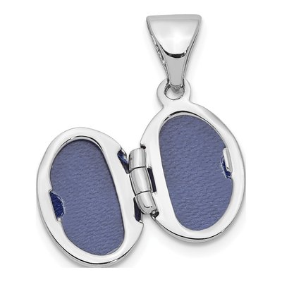 Sterling Silver Girl's Oval Locket – view 4