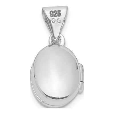 Sterling Silver Girl's Oval Locket – view 5