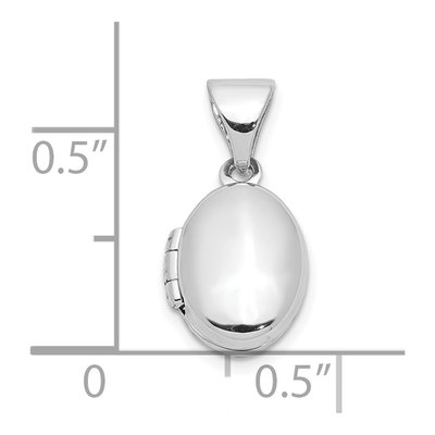 Sterling Silver Girl's Oval Locket – view 6
