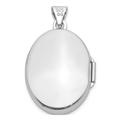 Sterling Silver St Christopher Oval Locket – view 4