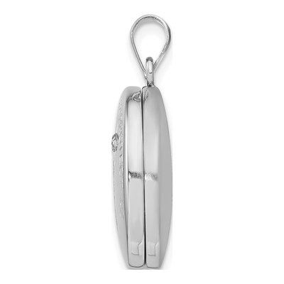 Sterling Silver Saint Christopher Locket Pendant – view 2