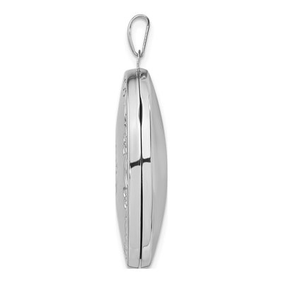 Sterling Silver Scroll Border 4-Photo Family Locket – view 3