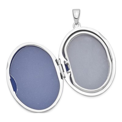 Sterling Silver Scroll Border 4-Photo Family Locket – view 4