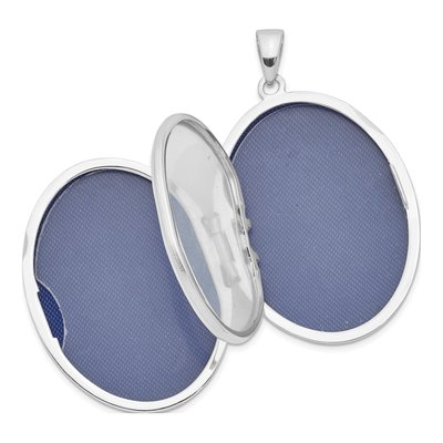 Sterling Silver Scroll Border 4-Photo Family Locket – view 6
