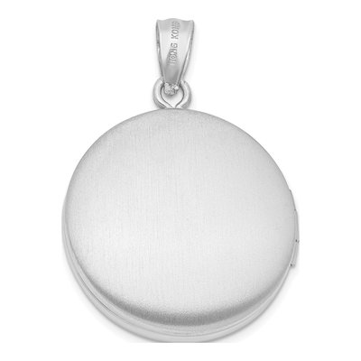 Sterling Silver Diamond Round Locket – view 4
