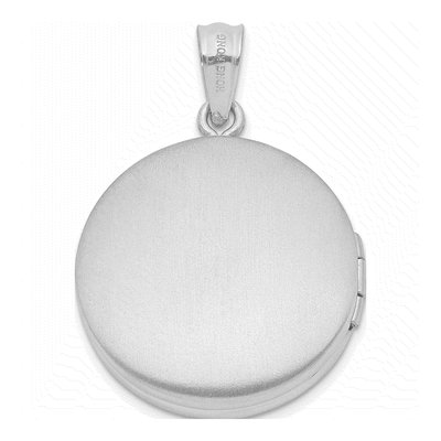 Sterling Silver Diamond Round Locket – view 4