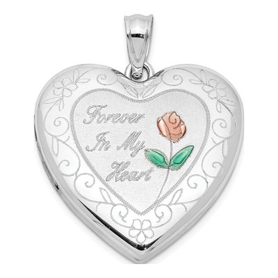 Sterling Silver Enamel Heart Ash Holder Locket