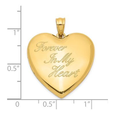 Gold-Plated Sterling Silver Heart Ash Holder Locket – view 7