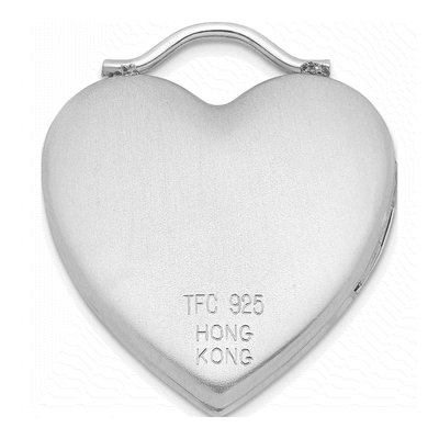 Sterling Silver XOXO Heart Locket – view 3