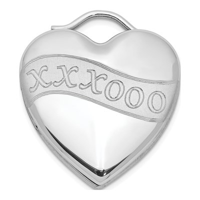 Sterling Silver XOXO Heart Locket
