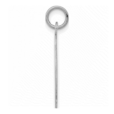 Sterling Silver Girl Disc Charm – view 3