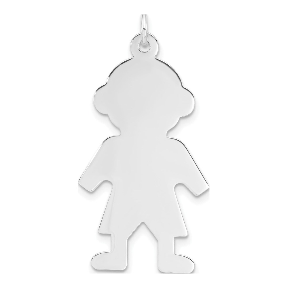 Sterling Silver Boy Disc Charm