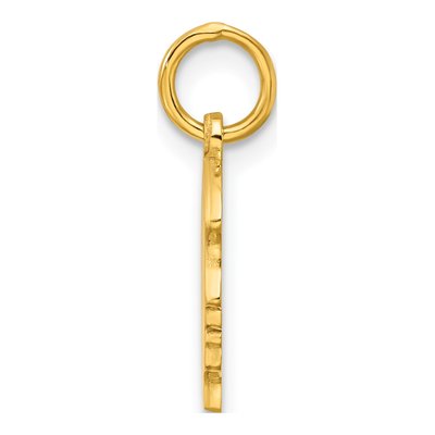 Gold-Plated Sterling Silver Girl Disc Charm – view 2