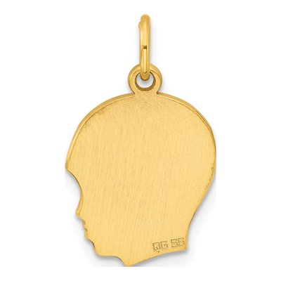 Gold-Plated Sterling Silver Boy Disc Charm – view 4