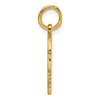 Gold-Plated Sterling Silver Girl Disc Charm – view 2