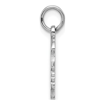 Sterling Silver Girl Disc Charm – view 2