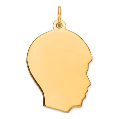 Gold-Plated Sterling Silver Boy Disc Charm