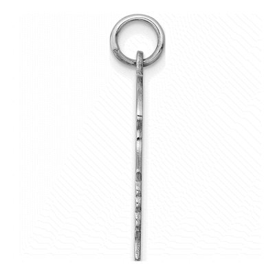Sterling Silver Girl Disc Charm – view 3