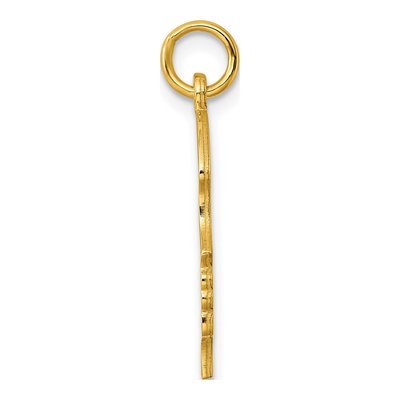 Gold-Plated Sterling Silver Girl Disc Charm – view 2
