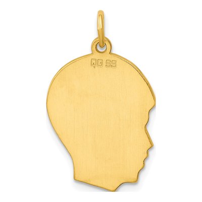 Gold-Plated Sterling Silver Boy Disc Charm – view 4