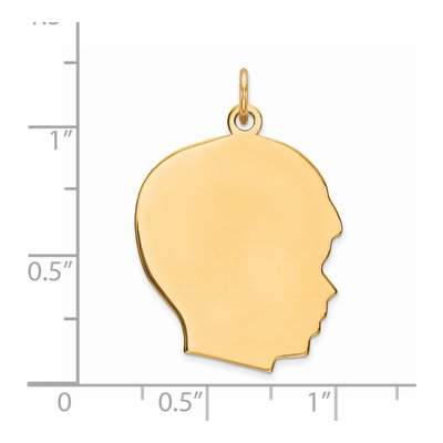 Gold-Plated Sterling Silver Boy Disc Charm – view 3