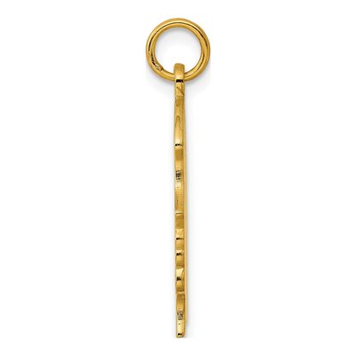 Gold-Plated Sterling Silver Girl Disc Charm – view 2