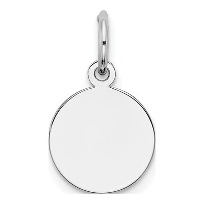 Sterling Silver Round Disc Charm