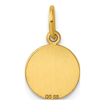 Gold-Plated Sterling Silver Round Disc Charm – view 4