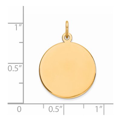 Gold-Plated Sterling Silver Round Disc Charm – view 4