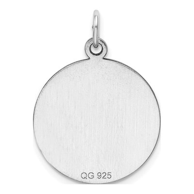 Sterling Silver Round Disc Charm – view 5