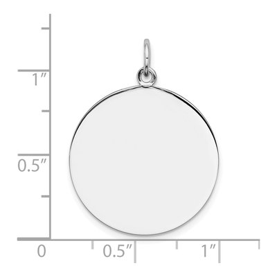 Sterling Silver Round Disc Charm – view 4