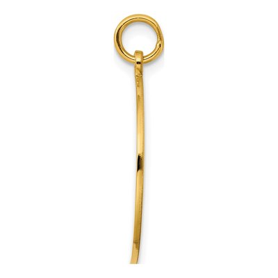 Gold-Plated Sterling Silver Round Disc Charm – view 3