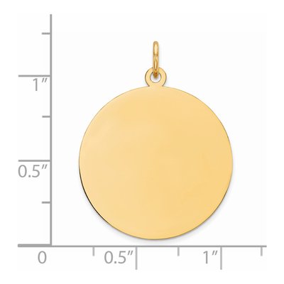 Gold-Plated Sterling Silver Round Disc Charm – view 4