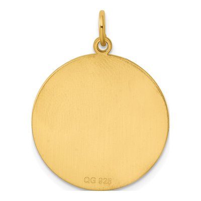 Gold-Plated Sterling Silver Round Disc Charm – view 5