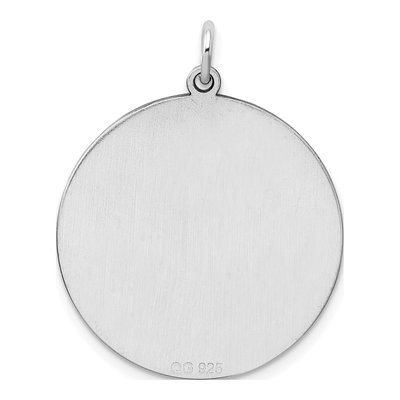 Sterling Silver Round Disc Charm – view 5