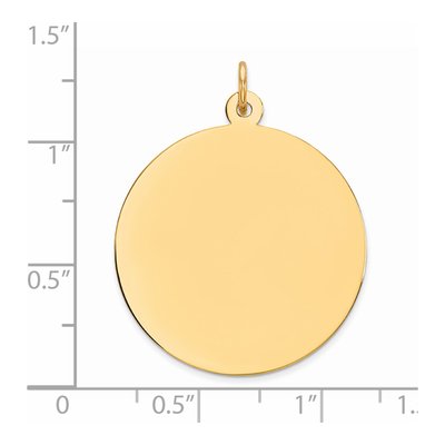 Gold-Plated Sterling Silver Round Disc Charm – view 3
