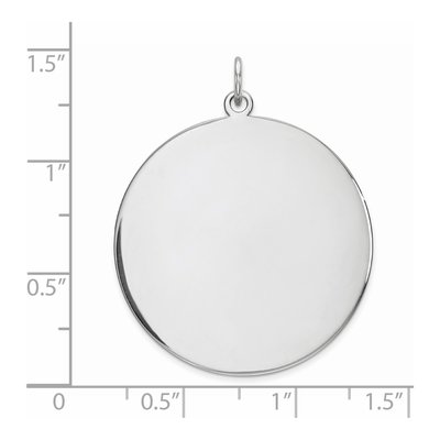 Sterling Silver Round Disc Charm – view 4