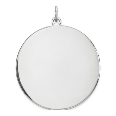 Sterling Silver Round Disc Charm