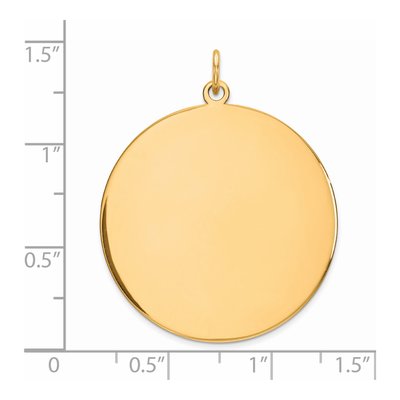 Gold-Plated Sterling Silver Round Disc Charm – view 3